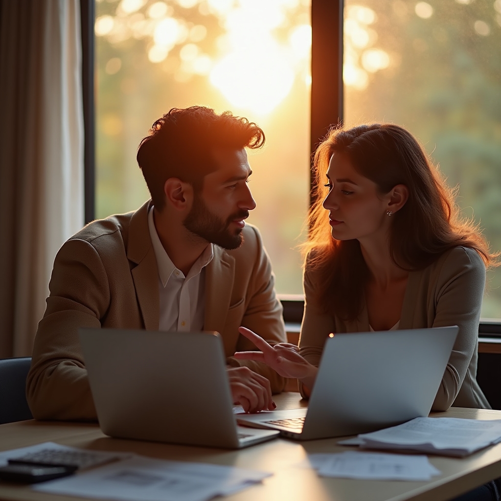 Пара за планированием семейного бюджета